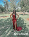 Sparkly Sequin Spaghetti Straps Sleeveless Side Slit Mermaid Long Prom Dresses, PD3845
