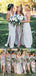 2019 Cheap Chiffon Simple Spaghetti Strap  Long Bridesmaid Dresses for Beach Wedding Party, WG100 - SposaBridal