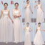 Mismatched Chiffon Lace Charming Long Different Styles Cheap Floor-Length Bridesmaid Dresses, WG121