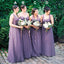 Online Mismatched Tulle Long Wedding Party Dresses Cheap Charming Bridesmaid Dresses, WG167