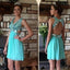 gorgeous Mint open back sweet Beautiful Rehearsal casual homecoming prom dresses, BD00186