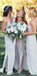 Cheap Chiffon Simple Spaghetti Strap  Long Bridesmaid Dresses for Beach Wedding Party, WG100