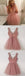 A-Line V-Neck Short Blush Appliques Homecoming Dress , Short Bridesmaid Dresses, WG102 - SposaBridal