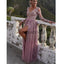 A-line Long Sleeves V-Neck Elegant Popular Long Prom Dresses PD2291