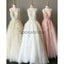 A-line Round Neck Lace Hot Sale Modest Formal Prom Dresses PD2004