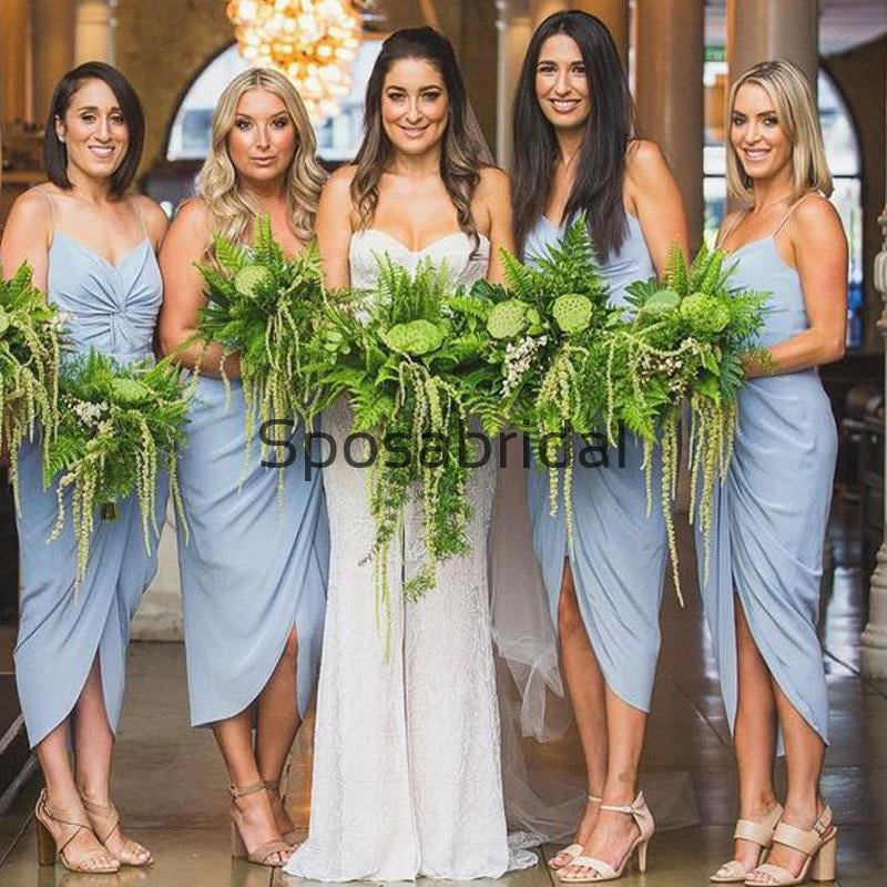 Affordable Simple Short Formal Beach Bridesmaid Dresses WG803