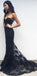 Black Mermaid Sexy Strapless Sweetheart Popular Party Evening Long Prom Dress,PD0041 - SposaBridal