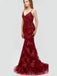 Sexy Sparkly Burgundy Dark Red, Emerald Green Backless Mermaid Long Prom Dress, Evening Gown, PD0413