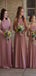 Cheap Chiffon Mismatched A-line Bridesmaid Dresses, WG337