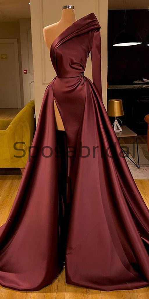 Cheap One Shoulder Unique Long Fashion Prom Dresses PD2146