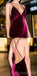 Long Mermaid  Velvet Sexy Simple Cheap Modest Soft Spaghetti Straps Prom Dresses online, PD1263
