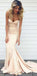 Sweetheart Blush Pink Mermaid Sexy Cheap Long Bridesmaid Dress, WG99
