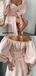 Sexy Black Square-neck Half-sleeve Side-slit Midi Mermaid Homecoming Dress, HD3023